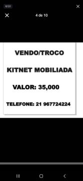 Alugo ou vendo kitnet mobiado 35mil venda 670 aluguel