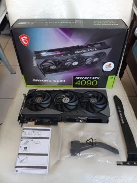(*ACEITO TROCAS*) VENDO RTX 4090 24GB 384 BITS MSI GAMING SLIM  COM NOTA E GARANTIA