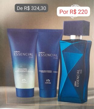Kit Natura Essencial Oud - Desodorante, Sabonete e Perfume