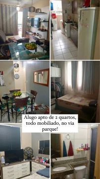 Alugo apartamento, Todo mobiliado no Via Parque