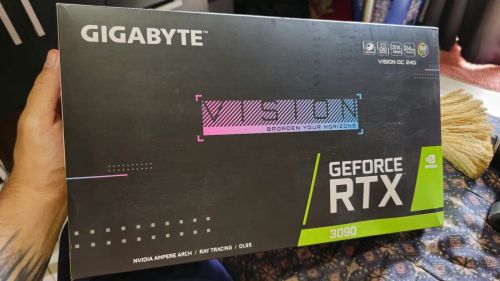 Placa de Vídeo Gigabyte GeForce RTX 3090 Vision OC 24G Branca