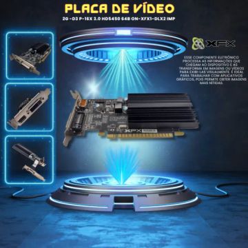PLACA DE VÍDEO 2G DDR3 HD5450 XFX