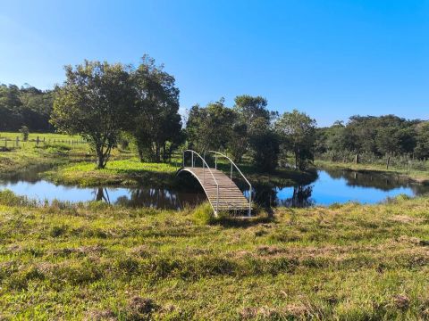 Sítio com lago e ponte - Tranquilidade e natureza!