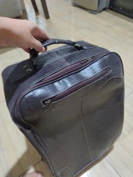 Mala de Viagem em Couro Marrom