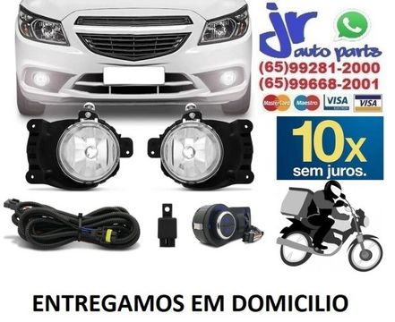 Kit Farol Milha Onix Joy 2017 2018 2019 Auxiliar Neblina 