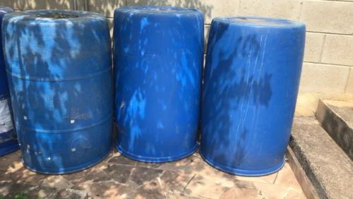 Tambor azul plastico 200lt