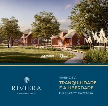 Terreno diferenciado no Condomínio Riviera: Tranquilidade e Liberdade em um Espaço Fazenda
