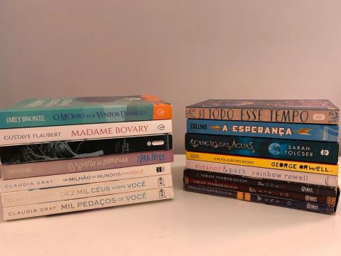 Livros de diversos gêneros por 10 e 15 reais 