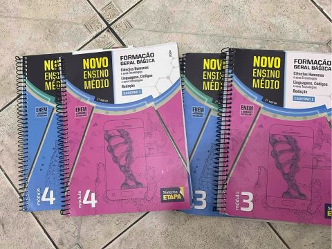 Livros sistema Etapa 1º Ensino Médio - Completo!