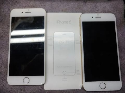 Nove aparelhos de celular para retirada de peças