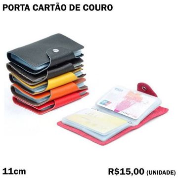 Porta Cartão de Couro