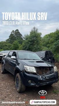 Hilux 3.0 SRV 2013 171cv - Sucata para retirada de Peças