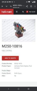 Controle de Combustível M250-10816 para Barcos