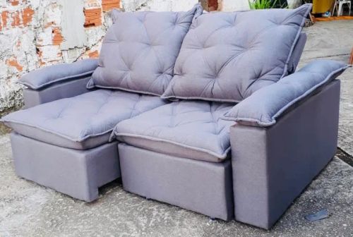 Sofá 2 Lugares Retrátil em Linho - Conforto e Qualidade!