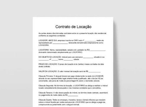 Faço contrato de locação 