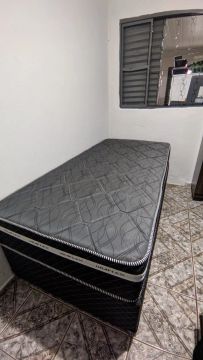 Cama Box Solteiro Umaflex com colchao