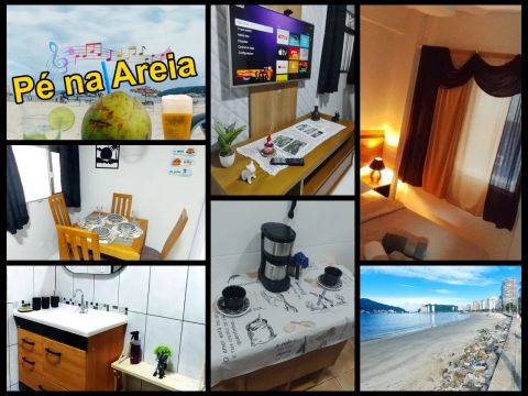 Apto Frente à Praia Gonzaguinha com Garagem