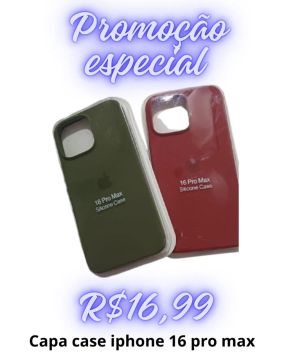 Capa Case iPhone 16 Pro Max Silicone - Promoção Especial