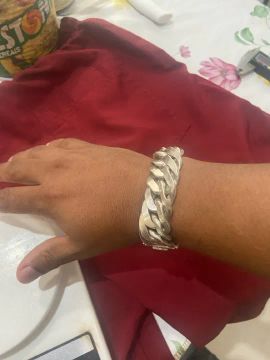 Pulseira de prata 950. 