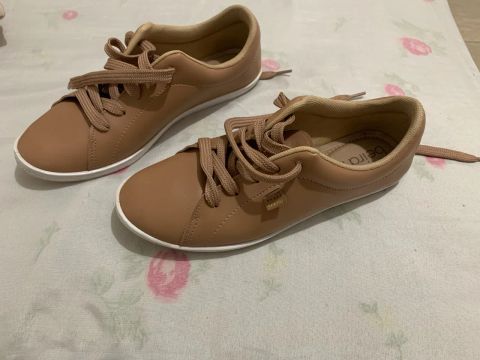 Tênis Casual Feminino Bege