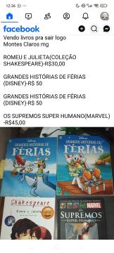 Vendo livros pra sair rápido em montes Claros 