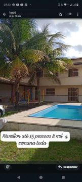 Linda casa com piscina - na rua da praia até 15 pessoas