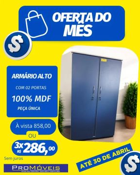 Armário Alto para Escritório - Loja de Fábrica
