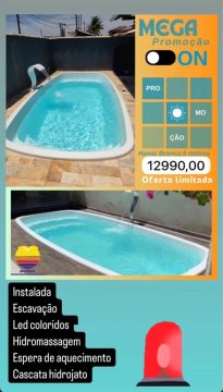 Piscina de Fibra Instalada 