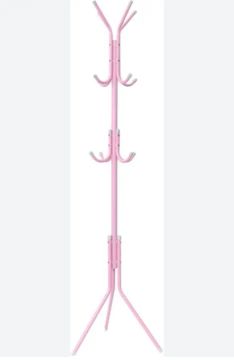 Cabideiro de Metal Rosa para Quarto