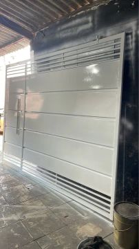 Portão galvanizado com instalação 