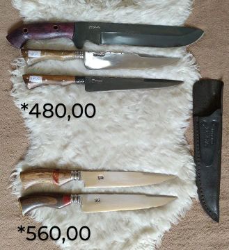 Faca artesanal para churrasco