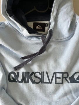 Moletom Quiksilver Azul Claro - Tamanho M