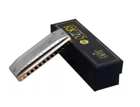 Gaita Harmônica Hering Rk 202c Silver Em C (dó) Cromada