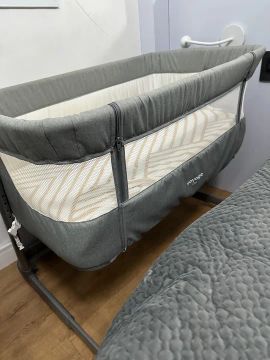 Berço Portátil Co-bed Link Cinza Mescla - Voyage