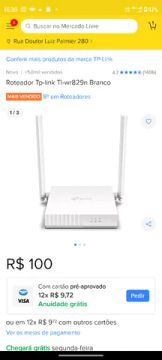 Roteador TP-Link R$ 70