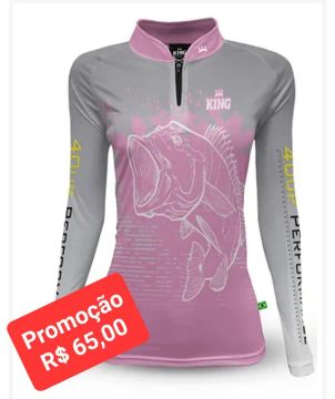 Camiseta de Pesca Feminina - proteção UV 