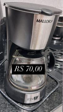 Cafeteira Elétrica Mallory Aroma 12 xícaras - R$ 70,00