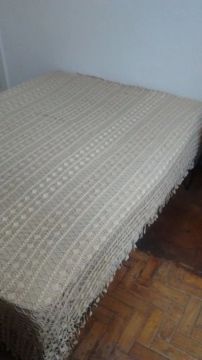 Colcha de crochê 