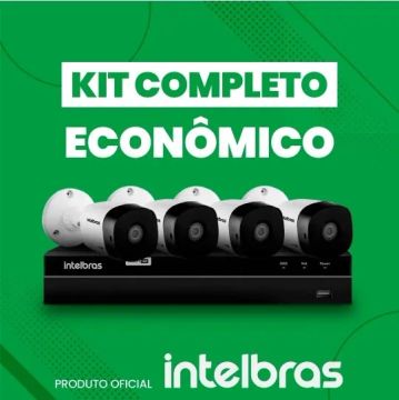 Intelbras Promoção Kit 4 Câmeras 12x de R$ 134,99 Sem Juros (Microfone Espião Grátis)