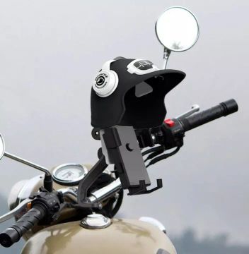 Suporte pra Moto com Proteção  Capacete 