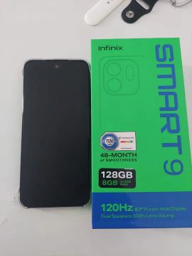 Smart 9 infinix 128gb 8bg zero na caixa com todos os acessórios 
