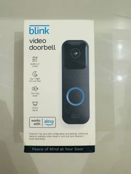 Câmera De Segurança Sem Fio Blink Black Doorbell