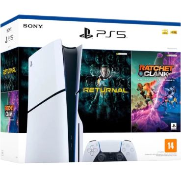 PS5 Novo (Versão com leitor de disco e dois jogos) 