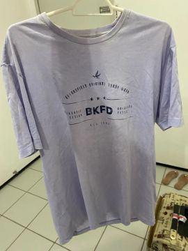 Camisa Brooksfiled basica azul tam M