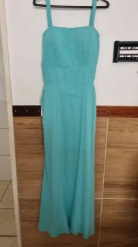 Vestido verde água