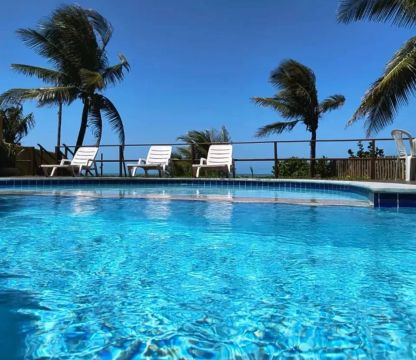 Temporada na Praia com Piscina. Flat Beira Mar Em Ponta Negra 