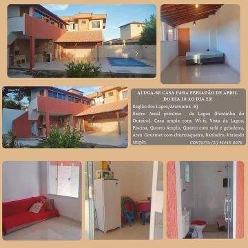 Casa para temporada e finas de semana em Araruama