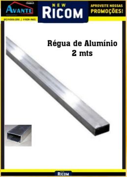 Régua de Alumínio 2 metros - Nova