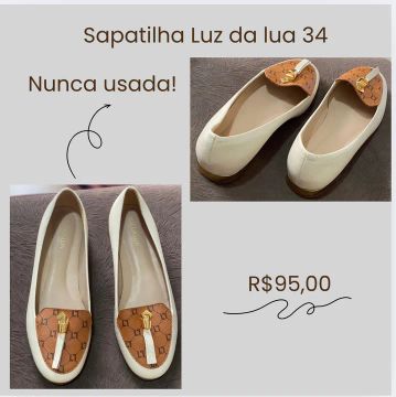 Sapatilha Luz da Lua 34 - Nunca Usada