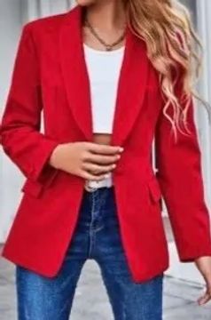 Blazer Vermelho Feminino